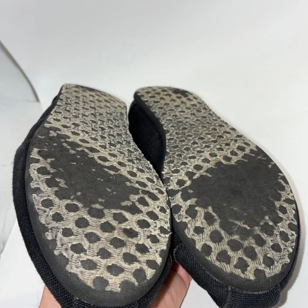 TOMS‎ Classic Alpargata Black Canvas Slip On Shoes Womens Size 6 M